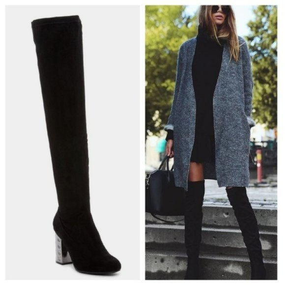Carlos Santana Women's Quantum Over the Knee Boot - Black - Sz 8 Wide Ca… - Picture 1 of 15